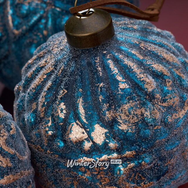 Набор стеклянных шаров Fratta Todina 10 см, 4 шт Winter Deco