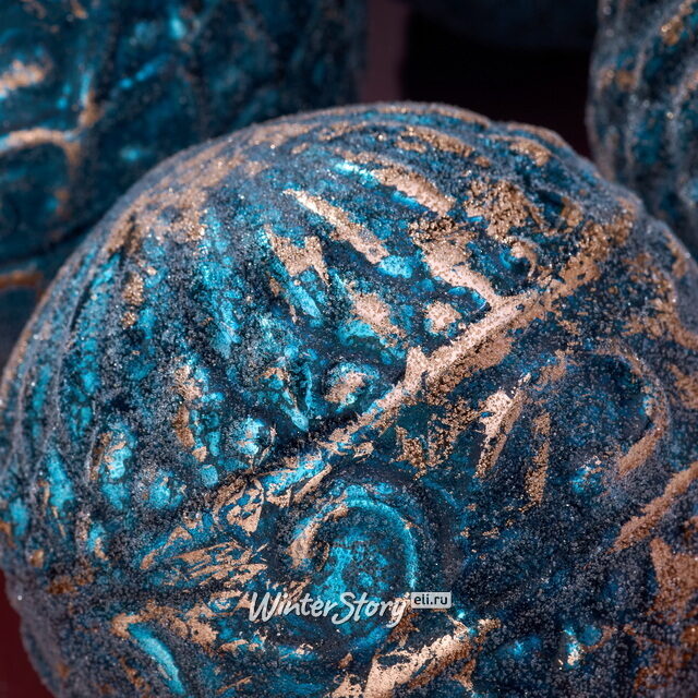 Набор стеклянных шаров Fratta Todina 10 см, 4 шт Winter Deco