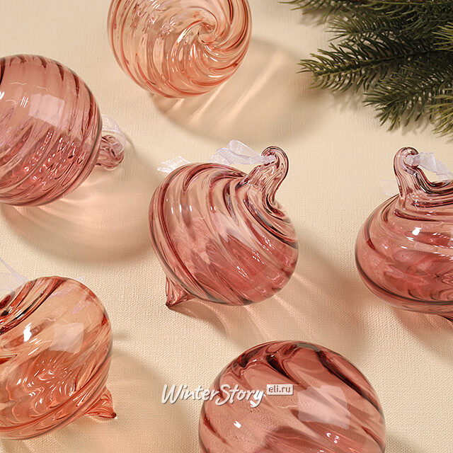 Елочные шары Fiume-Veneto 8 см, 12 шт, стекло Winter Deco