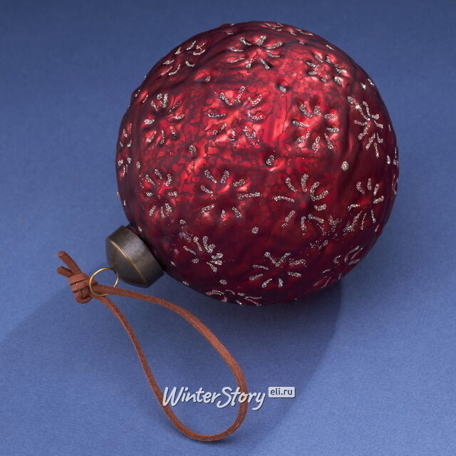 Елочные шары Alfiano-Natta 10 см, 4 шт, стекло Winter Deco