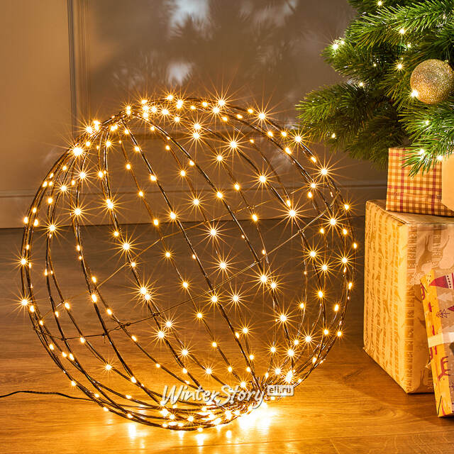 Светодиодный шар Cielo Stellato 40 см, 260 теплых белых LED ламп, таймер, IP44 Winter Deco