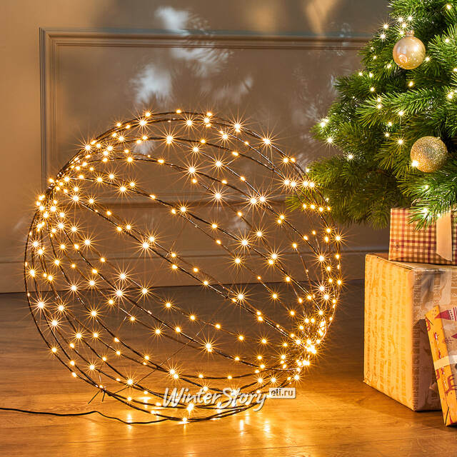 Светодиодный шар Cielo Stellato 50 см, 320 теплых белых LED ламп, таймер, IP44 Winter Deco