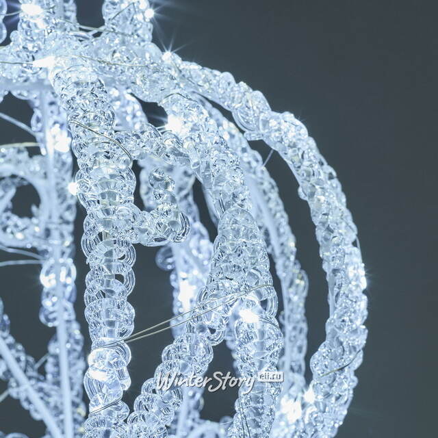 Светодиодный шар Dentelle de Glace 20 см, 40 холодных белых LED ламп, акрил, IP44 Winter Deco