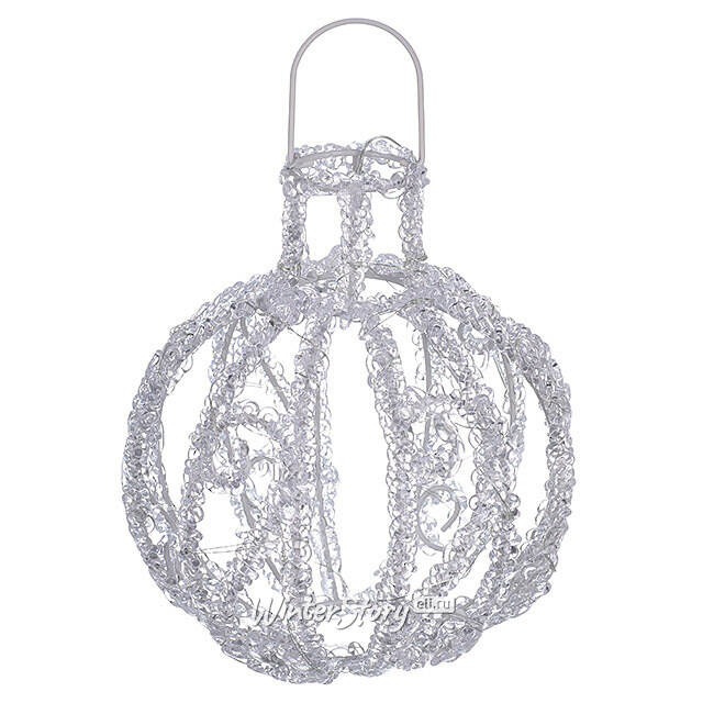 Светодиодный шар Dentelle de Glace 20 см, 40 холодных белых LED ламп, акрил, IP44 Winter Deco