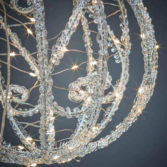Светодиодный шар Кружево 30 см, 80 теплых белых LED ламп, акрил, IP44 Winter Deco