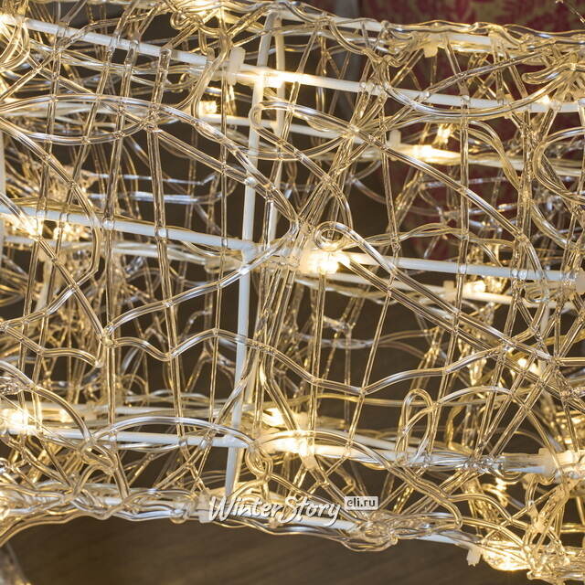 Набор светодиодных оленей - Мама с малышом на прогулке 100 см, 160 теплых белых LED ламп, таймер, акрил, IP44 Winter Deco