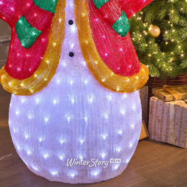 Светодиодная фигура Снеговик - Festa Allegra 145 см, 400 холодных белых LED ламп, акрил, IP44 Winter Deco