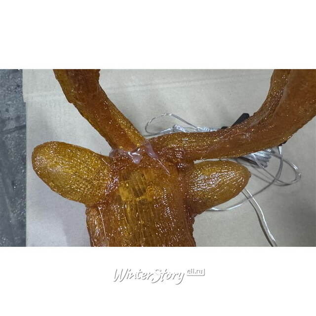 Светодиодный Олень Малыш Бакли 63 см, 80 теплых белых LED ламп, акрил, IP44, уцененный Winter Deco