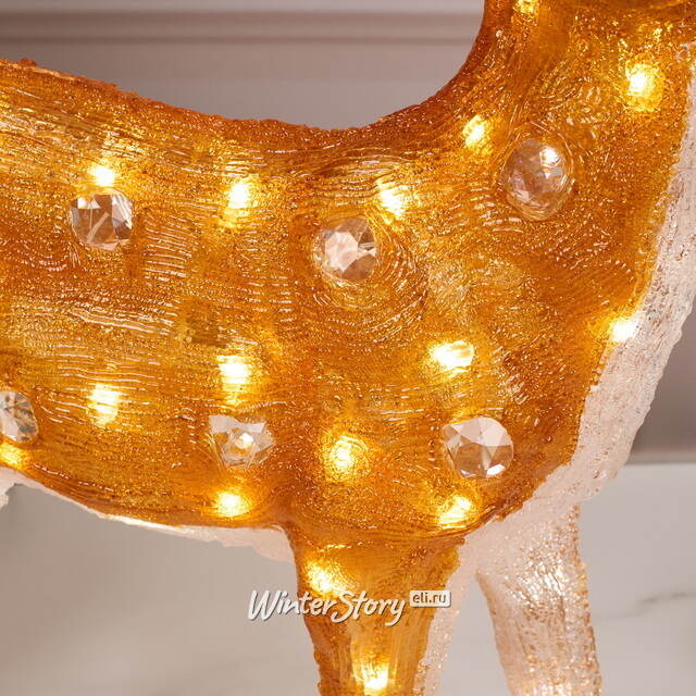 Светодиодный Олень Малыш Бакли 63 см, 80 теплых белых LED ламп, акрил, IP44, уцененный Winter Deco