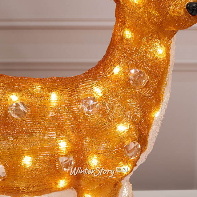 Светодиодный Олень Малыш Бакли 63 см, 80 теплых белых LED ламп, акрил, IP44, уцененный Winter Deco