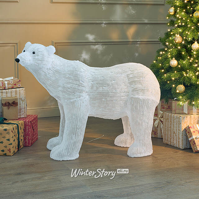 Светодиодная фигура Медведь - Abitante Artico 105 см, 180 холодных белых LED ламп, акрил, IP44 Winter Deco