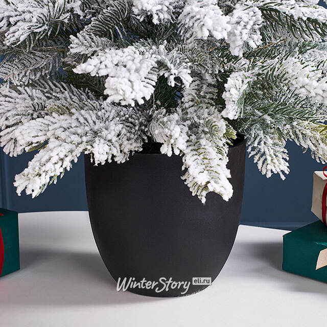 Искусственная елка с лампочками Гранада 60 см заснеженная, 48 теплых белых LED, ЛИТАЯ + ПВХ, контроллер, на батарейках Winter Deco