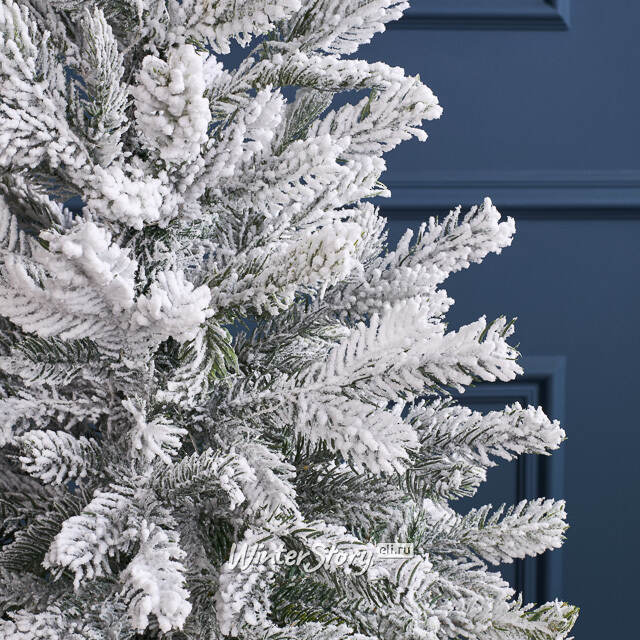 Искусственная елка с лампочками Гранада 60 см заснеженная, 48 теплых белых LED, ЛИТАЯ + ПВХ, контроллер, на батарейках Winter Deco