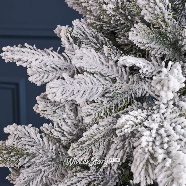 Искусственная елка с лампочками Гранада 90 см заснеженная, 120 теплых белых LED, ЛИТАЯ + ПВХ, контроллер, на батарейках Winter Deco