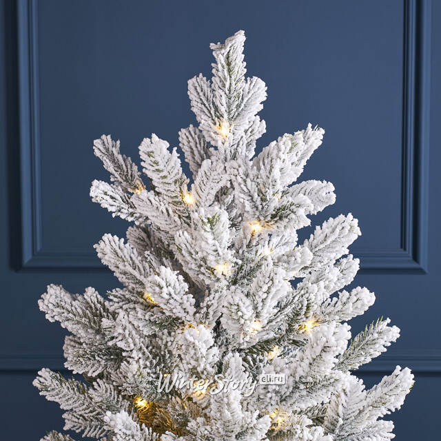 Искусственная елка с лампочками Гранада 90 см заснеженная, 120 теплых белых LED, ЛИТАЯ + ПВХ, контроллер, на батарейках Winter Deco
