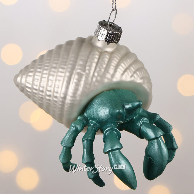 Елочная игрушка Краб - Emeraldo Wandere 10 см стекло Winter Deco