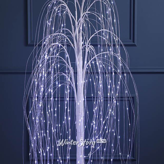 Светодиодное дерево Ива Basildon 150 см, 400 холодных белых микро LED ламп, IP44 Winter Deco