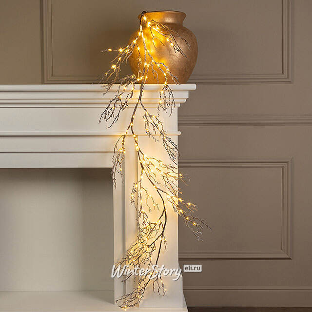 Декоративная гирлянда Wellington заснеженная 150 см, 150 теплых белых LED ламп, IP44 Winter Deco