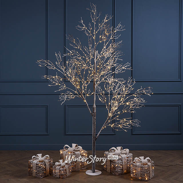 Светодиодное дерево Williton заснеженное 210 см, 550 теплых белых LED ламп, IP44 Winter Deco