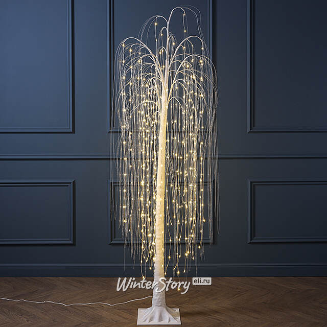 Светодиодное дерево Ива Barnsley 180 см, 432 теплых белых LED ламп, IP44 купить в интернет-магазине Winter Story eli.ru, 4070722
