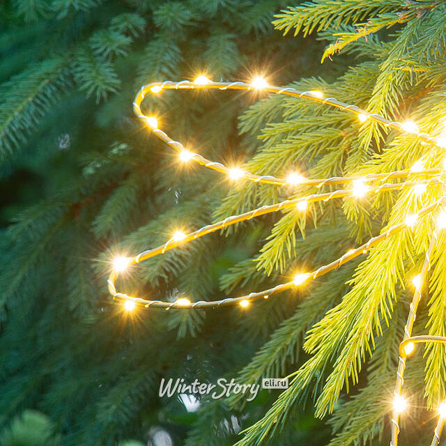 Плоское светодиодное украшение Стрекоза 50 см, 70 теплых белых LED ламп, IP44 Winter Deco