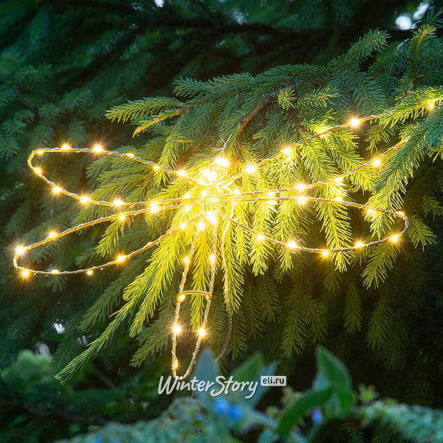 Плоское светодиодное украшение Стрекоза 50 см, 70 теплых белых LED ламп, IP44 Winter Deco