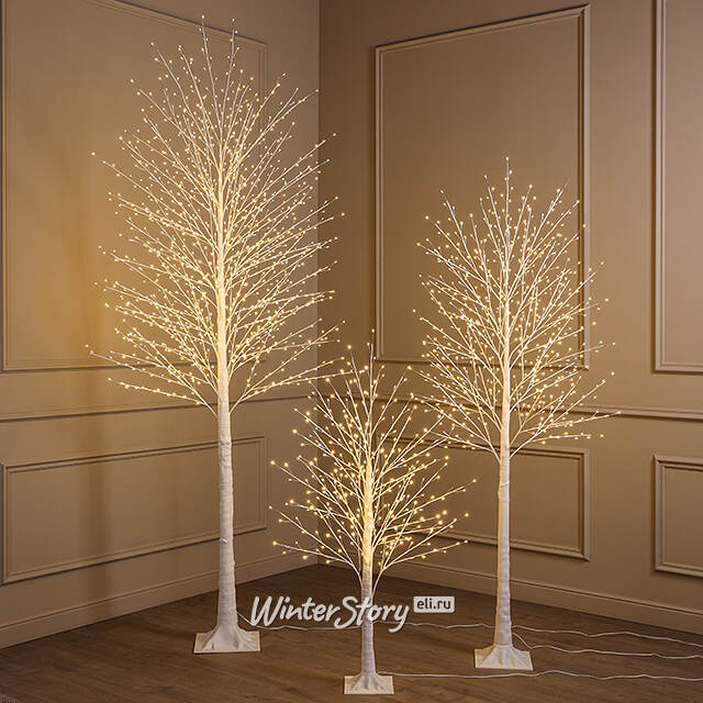 Светодиодное дерево Edinburgh 180 см, 576 теплых белых LED ламп с мерцанием, IP44 Winter Deco