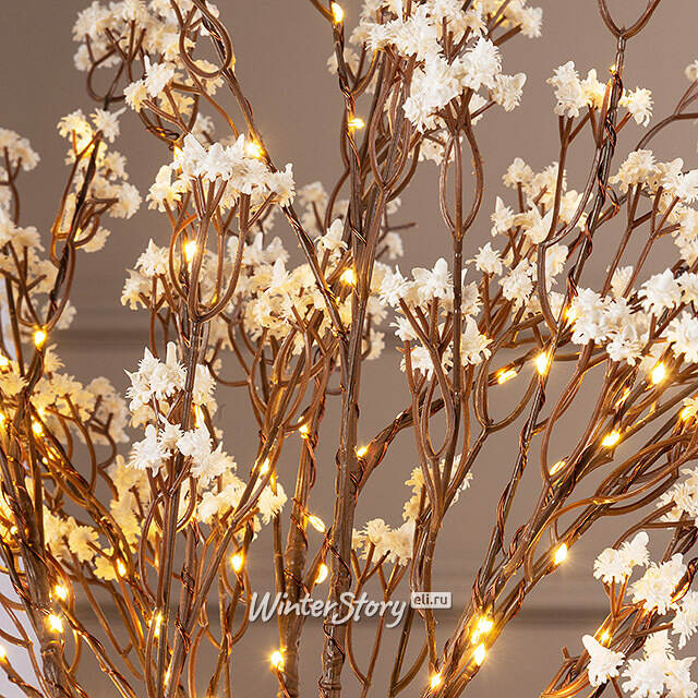 Набор светодиодных веточек Гипсофила Bonhill 80 см, 45 теплых белых микро LED ламп, 3 шт, IP44 Winter Deco