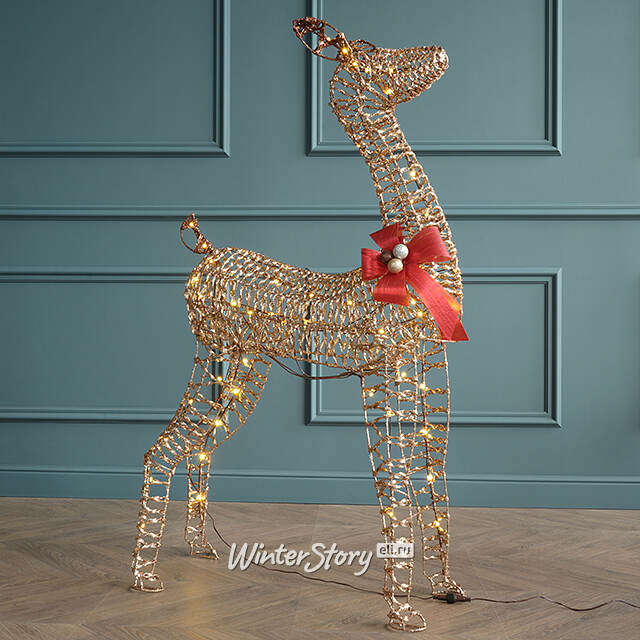 Светодиодная фигура Рождественские Олени 92-152 см, 3 шт, 230 теплых белых LED ламп, IP44 Winter Deco