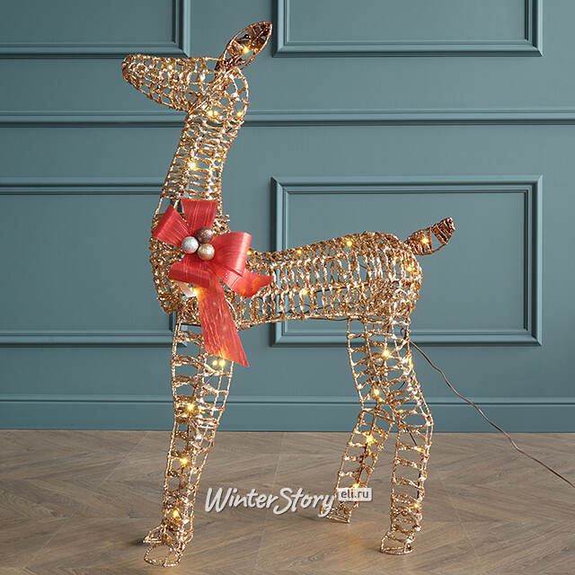 Светодиодная фигура Рождественские Олени 92-152 см, 3 шт, 230 теплых белых LED ламп, IP44 Winter Deco