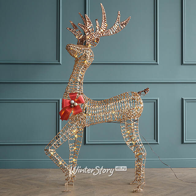 Светодиодная фигура Рождественские Олени 92-152 см, 3 шт, 230 теплых белых LED ламп, IP44 Winter Deco