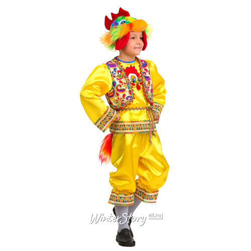 Карнавальный костюм Петушок Кукарека, рост 134 см Батик