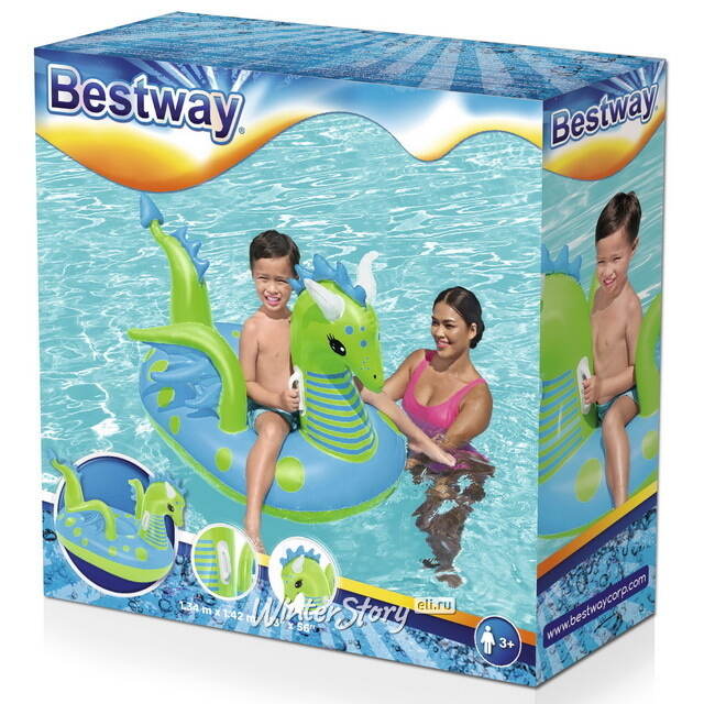 Надувная игрушка для плавания Дракон 142*134 см Bestway (Бествей)