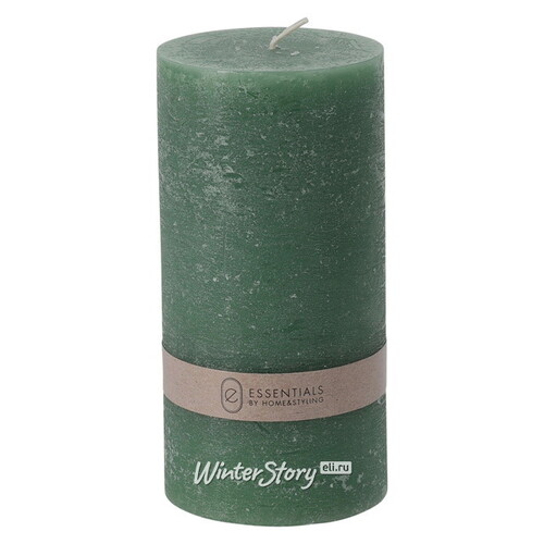 Декоративная свеча Рикардо 14*7 см темно-зеленая Koopman