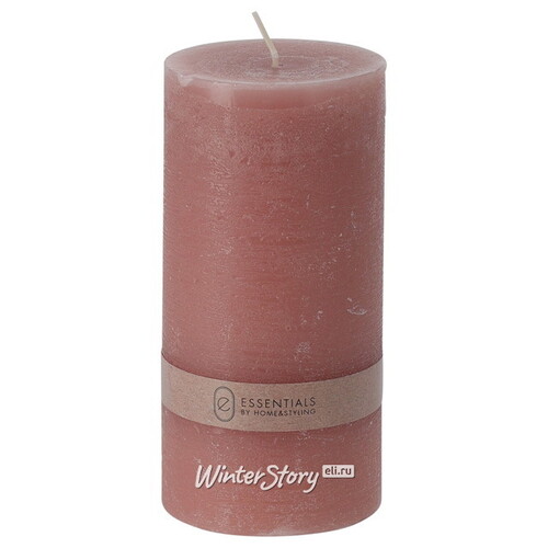 Декоративная свеча Рикардо 14*7 см розовая Koopman
