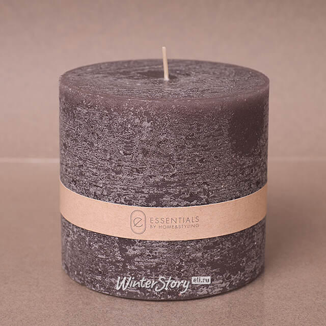 Декоративная свеча Рикардо 10*9 см графит Koopman