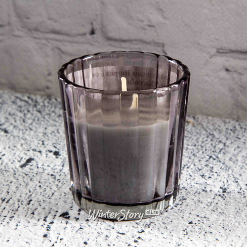Свеча в стакане Ингрид 6 см дымчатая, стекло Koopman
