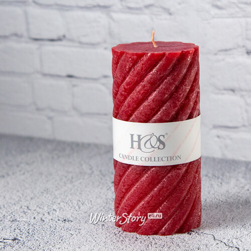 Декоративная свеча Айвори 14*7 см, красная Koopman