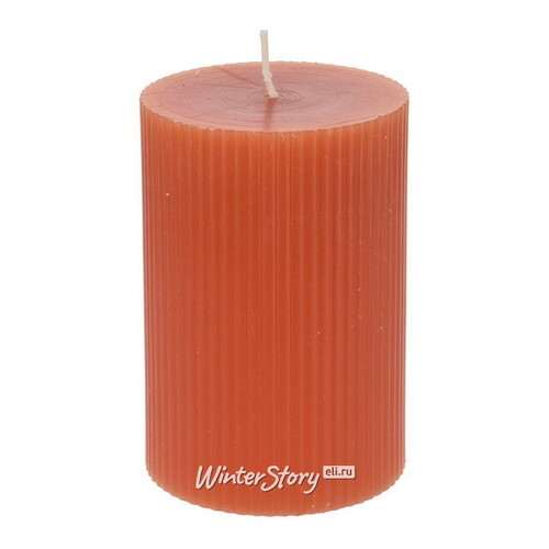 Декоративная свеча Эстри 10*7 см оранжевая Koopman