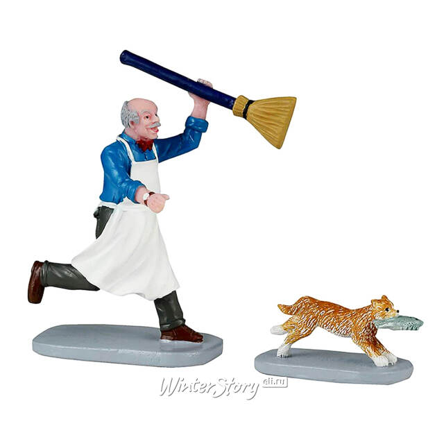 Набор фигурок Усатый воришка 9 см, 2 шт Lemax