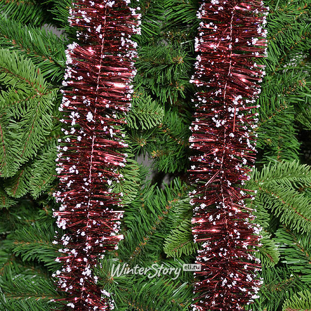 Мишура Льдинка 2 м*75 мм бордовая Kaemingk