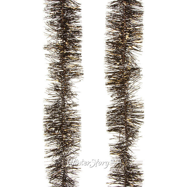 Мишура Льдинка 2 м*75 мм шоколадная Kaemingk