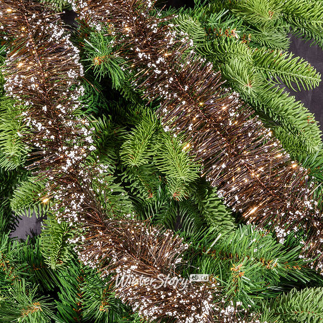 Мишура Льдинка 2 м*75 мм шоколадная Kaemingk