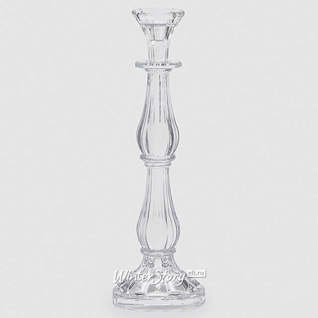 Декоративный подсвечник-канделябр на 1 свечу Cristallerie 31 см EDG