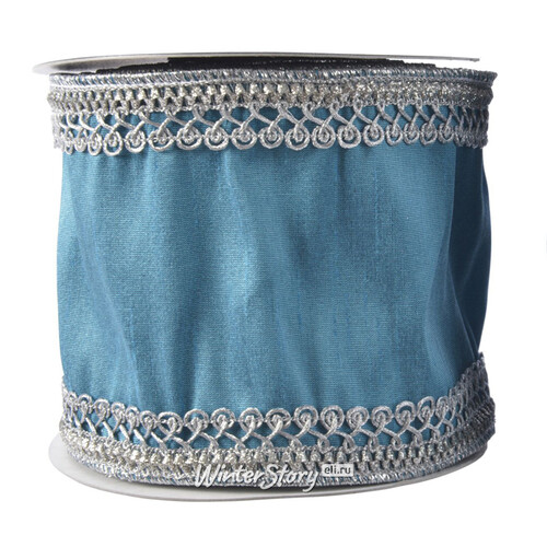 Декоративная лента Blue Blush: Кружево 500*10 см Kaemingk