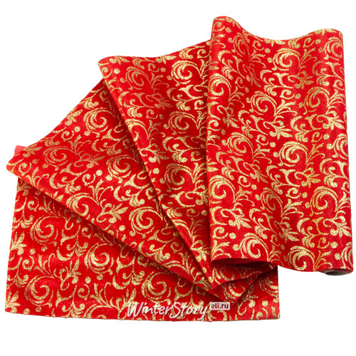 Ткань для декорирования Рубиновая Элегия - Узорчатая 35*200 см Kaemingk