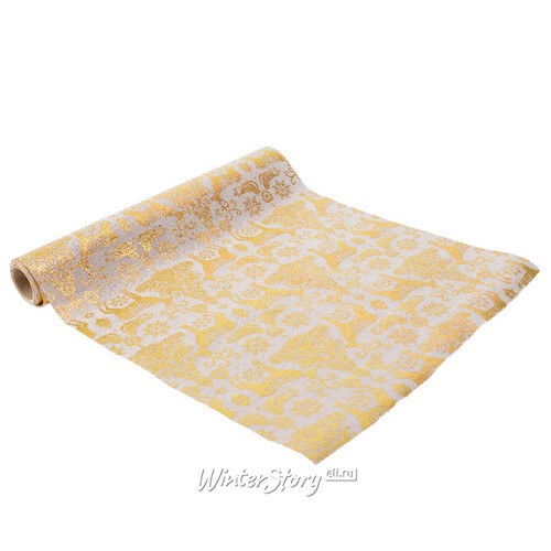 Ткань для декорирования Золотой Лес 35*200 см Kaemingk