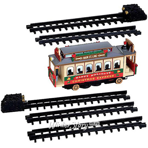 Рождественская железная дорога Lemax, 120*10 см, музыка, движение, подсветка, батарейки Lemax