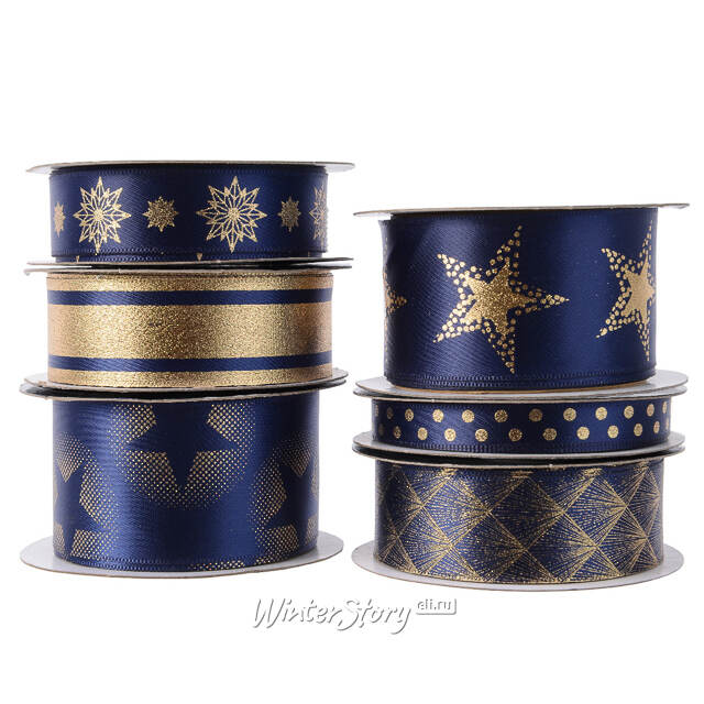 Набор декоративных лент Ночные Грезы 5 м, 6 шт Kaemingk (Кейминг)