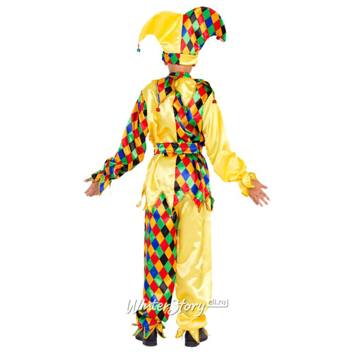 Карнавальный костюм Шут Карамболь, рост 140 см Батик